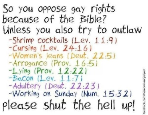What the bible say about gay marriage