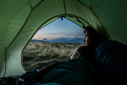 pureblyss:   This would pretty much be the ideal honeymoon/young married couple trip. Camping a new place every night, seeing new places each day—or every few days, what’s the hurry anyway? You really bond with anyone you have to share a tiny tent