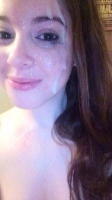 blackcockwh0re2:  cum-chicks:  Daily update of horny sluts getting cummed Cum Chicks - Real amateurs facialiazed  What a cute selfie  Perfect