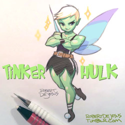 lovelygirlsandgeekystuff:  Tinker Hulk by Banzchan 