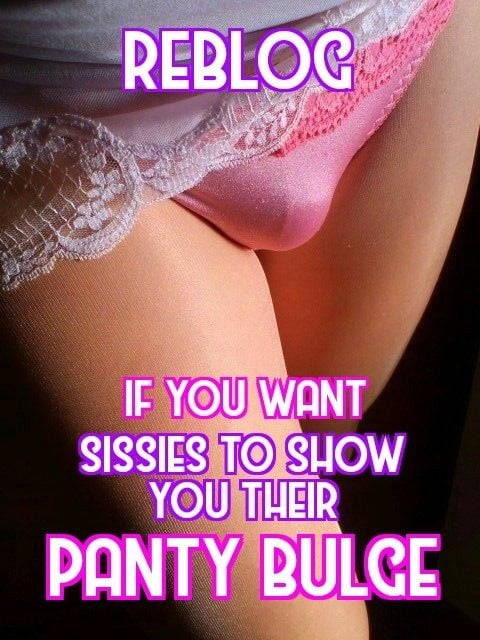 unapologetically-i:  shecocklover69:  annoyinghorseoafbonk:  mstrisharaye69:  sissy-lily-uk:  I’ll show you mine if you show me yours. -Lily xx   Please?   I luv sissy bulges!   Show them to me    All our bulges are the sweetest bulges 💜
