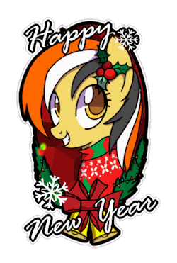 ask-checker:  Happy New Year guys!!!(Art by my best friend Blaki. And yes, I didn’t have free time to make something like this, because I was very busy last two days).Likewise, Checker! (And mod!) c: