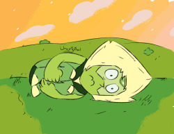 I relate to Peridot on a spiritual level(Do you guys like the way I did the background?)