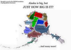 communistbakery:  this is false and im so sick of misinformatin being spread on this site. here is how big alaska ACTUALLY isas you can see, alaska is just slightly larger than our planet earth. reblog so people know the truth 