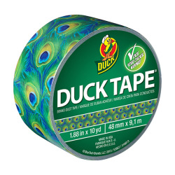 http://www.duckbrand.com/products/duck-tape/printed-duck-tape/1502 They now make PEACOCK patterned duck tape. This necessitates some kind of twisted pet play bondage video shoot for http://www.aliceinbondageland.com