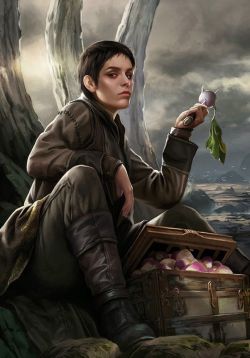 we-are-rogue:  Illustration of Asha Greyjoy by Magali Villeneuve for Fantasy Flight Cards’ ASOIAF Card Game@we-are-pirate