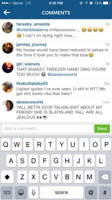 black&ndash;lamb:  I had to defend my girl charlotte the spider on IG! YALL so mean to my bb!  #LeaveCharlotteAlone