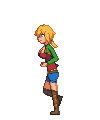 Busty blonde girl running, I assume to sexual adventures&hellip; (the clothes donâ€™t stay on for long), for more info you can go to the gameâ€™s Patreon page.