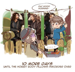 brilcrist:  Body Pillow’s function, 10th discovery:For Scaring Neighbors———i’ll do little sketch countdown for my hobbit preorder reminder~ n it would be fun to discover how’s people in middle earth react towards this pillow sheetXDHow to