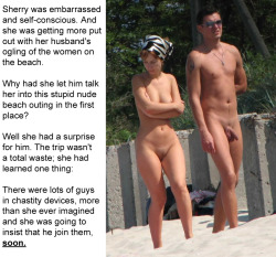 So even if the nude beach doesn&rsquo;t require chastity, just seeing some guys out with their CBs on had a good effect.