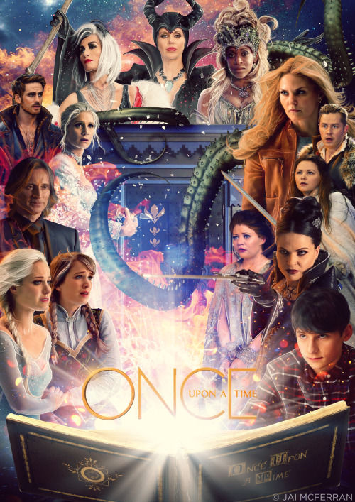 Once Upon A Time Poster Ursula Belle Snow White Season 4 Prince Charming Fairytale Cruella De