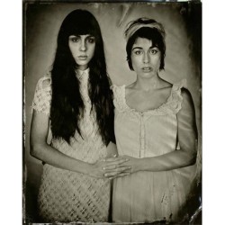 glassolive:  @casstronaut and I, shot on colloidal wetplate, by @brandon13 #tb #glassolive #colloidal #wetplate #haunted #portlandoregon #nycmodel #makeportraits