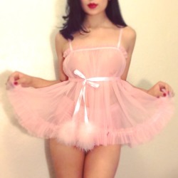 fvckpup: sugarlacelingerie:   Shop the adorable Venetian Pink Babydoll on Etsy at Sugar Lace Lingerie 💗 All handmade and made to order 💗  https://www.etsy.com/listing/475556164/blushing-babydoll-with-ruffle-hem-andhttps://www.etsy.com   FOR THE