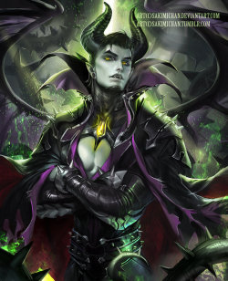 Maleficent by sakimichan