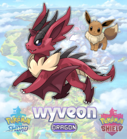 splatterparrot: Introducing the Sharp Scale Pokemon - Wyveon! Eevee evolves into Wyveon once it levels up with high friendship while holding a Dragon Scale! My steel type eeveelution Guardeon got WAY more attention and support that I anticipated (Thank