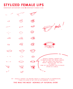 kennymap:The last time I did lip illustrations was a little over a year ago in January, 2012. Here I am drawing more lips again. And as much as I love to draw them, I still must say that I learn something new everyday.Anyways, I hope this helps a little