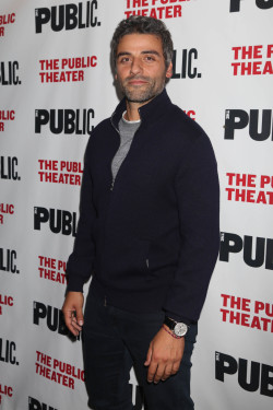 celebsofcolor:  Oscar Isaac poses at The Opening Night celebration for ‘Plenty’ at The Public Theater on October 20, 2016 in New York City. 