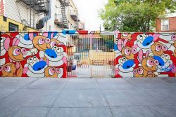 wilwheaton:  theverge:  Brooklyn got a little extra artistic joy last week with the creation of a Ren and Stimpy mural on Graham Ave.(image via Laughing Squid)  If you are of a particular age, I suspect that Ren &amp; Stimpy had the same, profound, effect