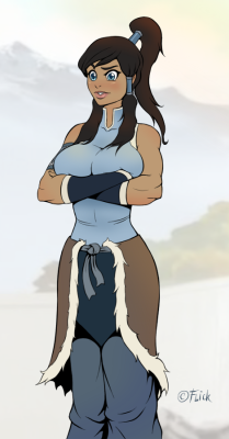 fandoms-females:  korra_by_flick_the_thief ( CM #8 - Water does a body good)  X3
