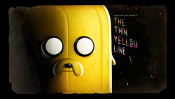 The Thin Yellow Line - title carddesigned by Michael DeForgepainted by Joy Angpremieres Saturday, March 19th at 7/6c on Cartoon Network