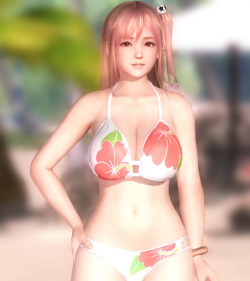 doahdm:  The budding highschooler Honoka proves to have more growth left in her. Oils in DOAX3 were rumored to have the ability to increase the bust size and such of characters, but after it was released that turned out not to be the case. I was fairly