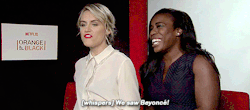 ohvauseman:  Taylor Schilling and Uzo Aduba on the time they saw Beyoncé in Paris [x] 