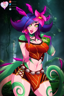 law-zilla: Coming out of the jungle, we have the first winner of the december poll, Neeko from League of Legends!All the versions can be found in both Patreon &amp; Gumroad~Versions include:-Traditional-Bikini-Lingerie-Latex-Semi-nude-Nude-Special Xmas-Cu