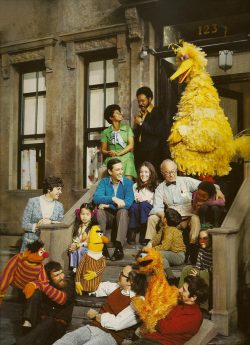 whodasaywhatnow:  loosetoon:  Early 70’s behind the scenes of Sesame Street with the Muppets.  Always reblog Muppets, always 