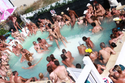 corpas1:  The Nude Foam Parties in Cap d’Agde Nudist City, France. Among the special activities in nudist Cap d’Agde are the nude foam parties, near the beach at Le Glamour Club, a scene beyond imagination for those who have not been there before.