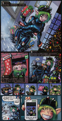 lesserknownwaifus:“Stealth Elf Bravo Two-Niner”, from the GamePro Holiday Gift Guide[GamePro, December 2005 (#207)]