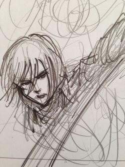 Isayama Hajime shares a new sketch of Mikasa on his blog!