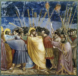 masterpiecedaily:  Giotto di Bondone The Arrest of Christ 1304-06 