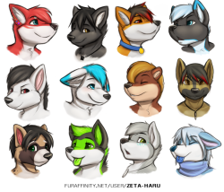 lilfoxxie:  furrydepot:  Headshot Sketches by Zeta-Haru  omg these are so cool where can i get one!? :D 