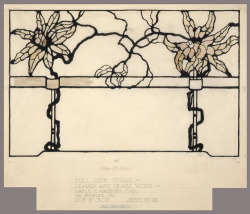 yama-bato: Greene &amp; Greene.  Detail drawing of decorative window, Earle C. Anthony House, Los Angeles, California. Pencil on paper (69.9 x 59.7 cm.), 1913. – Avery Library, Drawings and Archives, Greene &amp; Greene Collection  