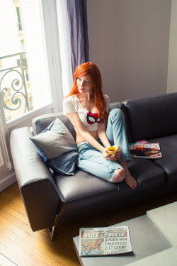 ratemycosplaynet:  #spiderman’s Mary Jane Watson, done to perfection by @Ainlinaa. #cosplay #comics http://ainlina.deviantart.com/ http://www.ratemycosplay.net Sharing the cosplay for you!   So cute