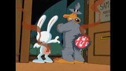 cartoonsintheirunderwear:  Sam and Max: Freelance Police. This one I highly doubt you remember, but if you do then awesome for you! This was the only underwear scene in the whole series however. In the episode “The Invaders,” two miniature aliens