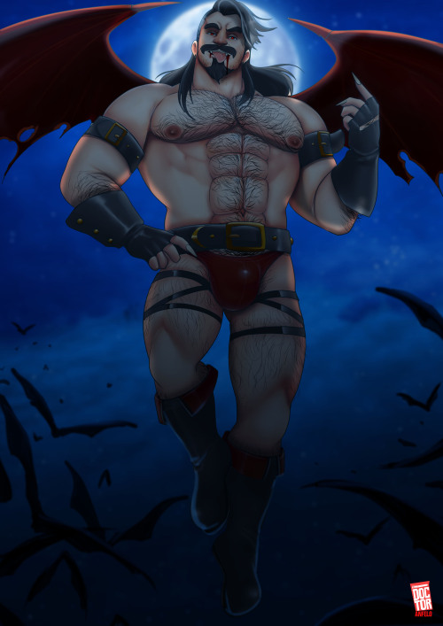 doctor-anfelo:   Made a vampire daddy for Halloween, hope you like him!  If you like my art and want exclusive Art Packs consider pledging at my Patreon and supporting my work!