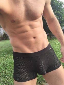 exposedhotguys:New Black Mesh Underwear. Type where I should wear them when you REBLOG!To see more of me CLICK HERE!!!!