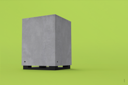 joriswegner:  A concrete subwoofer suitable for use even in small, badly soundproofed flats. The extremely heavy polymer concrete resonance chamber resonates in a high frequency and is dampened with  a one-piece shock absorber to make sure the neighbours