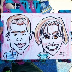 Caricature done at Dairy Delight. Summer means ice cream for dinner.    ========================== I do all sorts of events, any kind of party can use a caricature artist!    ========================== www.patreon.com/mattbernson . . . . . . . #Caricature