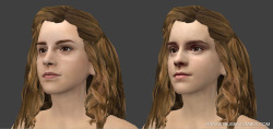 hantzgruber:  A little enhancement for those who have Red Menaceâ€™s Hermione model. Used HiRes E.W. photos for retext.  DOWNLOAD Thereâ€™s no model inside only the face texture.
