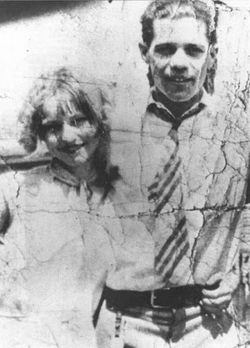 oddtruecrimefacts:  Facts about Bonnie and ClydeBonnie Parker stood 4'11 and weighed 90 pounds. Clyde Barrow’s height is often debated but is usually said to be between 5'4 and was 5'6 Bonnie and Clyde met one another at a mutual friends house in West