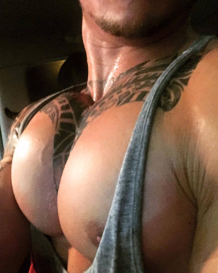 Gay pec chest muscle worship