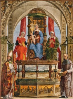 givemesomesoma: Ercole de’ Roberti Pala Portuense 1479 - 1481 Pinacoteca di Brera, Milano 