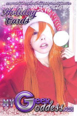   Get a mini print shot by Hollow2.5 along with an aggressive card full of curse words and Evangelion memes signed by me! Lmao!   http://mygeekgoddess.bigcartel.com/product/goddess-only-personalized-holiday-cards