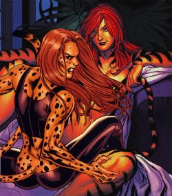 superheropinups:  Cheetah &amp; Tigra