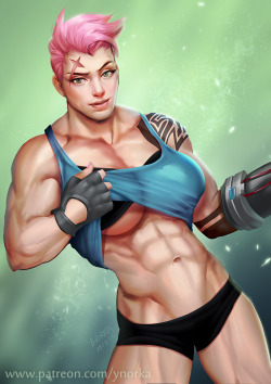ynorka:    Zarya from Overwatch!  nsfw version available :p 