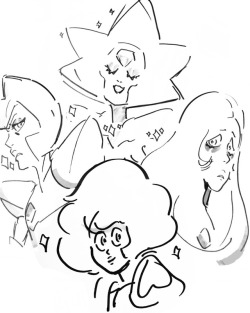 bismuth: the great diamond authority, as drawn by rebecca sugar