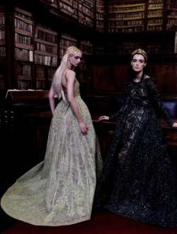 eliesaab:  Anastazja Niemen and Marizanne Visser in ELIE SAAB Haute Couture Autumn Winter 2015-16 shot by Marco D’Amico and styled by Marco Grisolia for the Autumn Winter 2015-16 issue of Book Moda.  