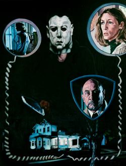 xombiedirge:  Haddonfield, Illinois by Justin Reed / Facebook Available Tuesday 12noon EST, October 29th 2013, from Bottleneck Gallery / Facebook.